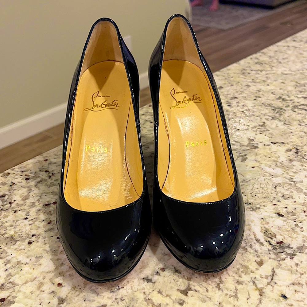 Christian Louboutin Patent Leather Wedges